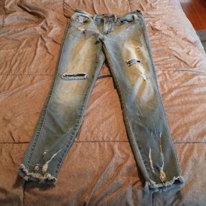 Distressed Aeropostale High Waisted Jeggings